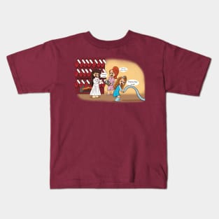 Santa's Coming with the American Gals Kids T-Shirt